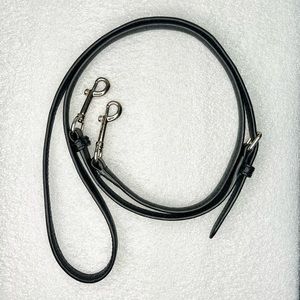 COACH Black Crossgrain Leather Replacement Crossbody Strap